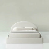 Ardenly Cloud Bed Frame Curved Cream