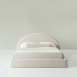 Ardenly Cloud Bed Frame Curved Cream